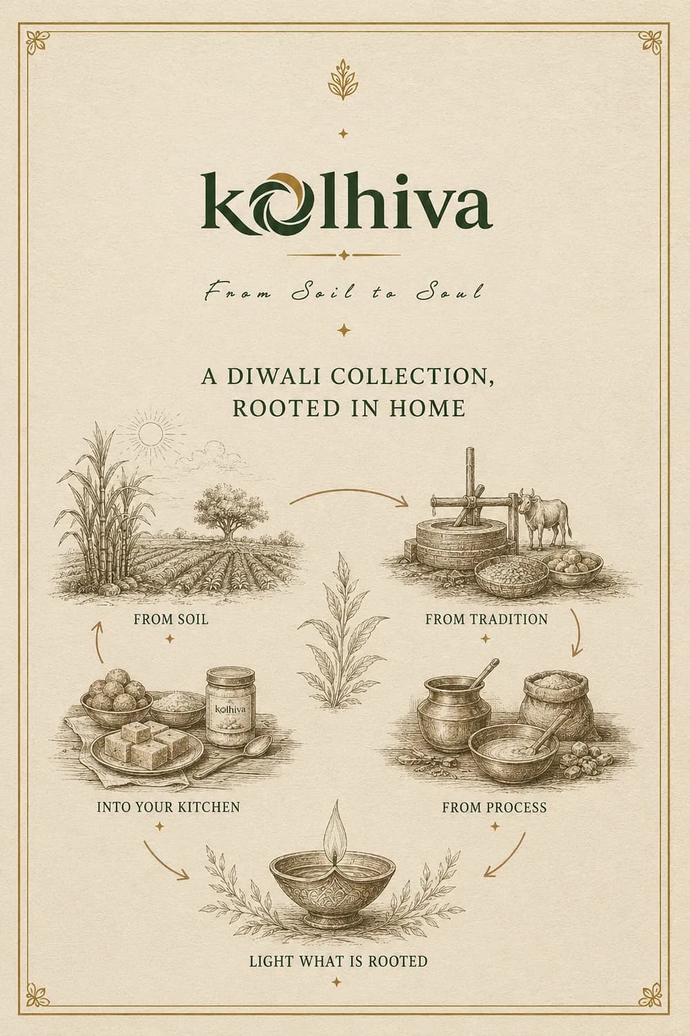 The collection card: from soil, from tradition, from process, into your kitchen, light what is rooted